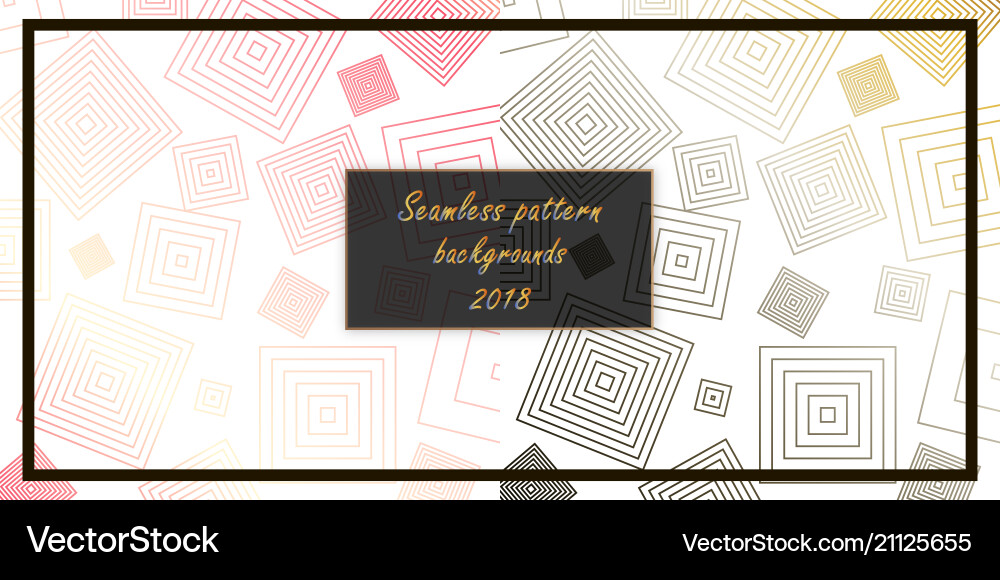 Set of seamless patterns repeating geometric Vector Image