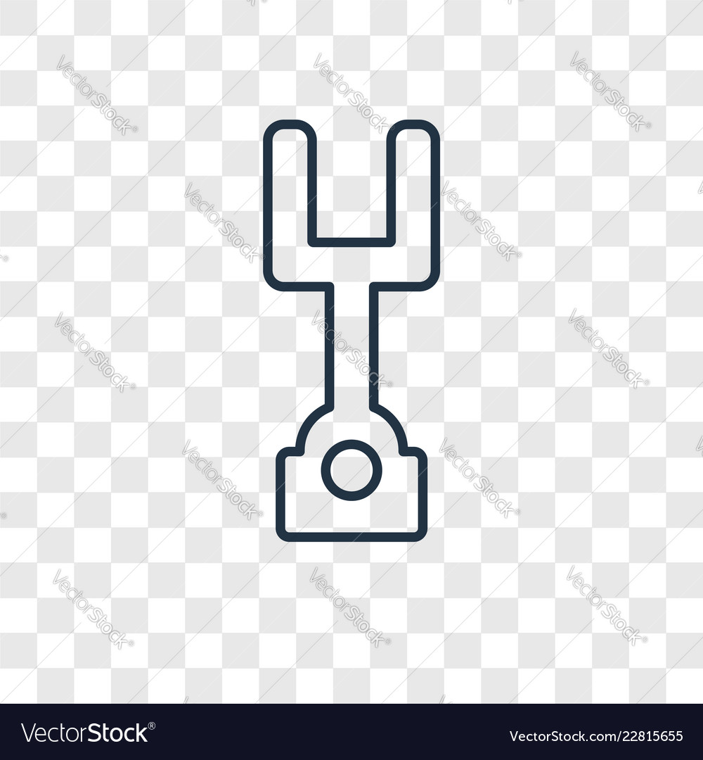 Sound Fork Linear Icon