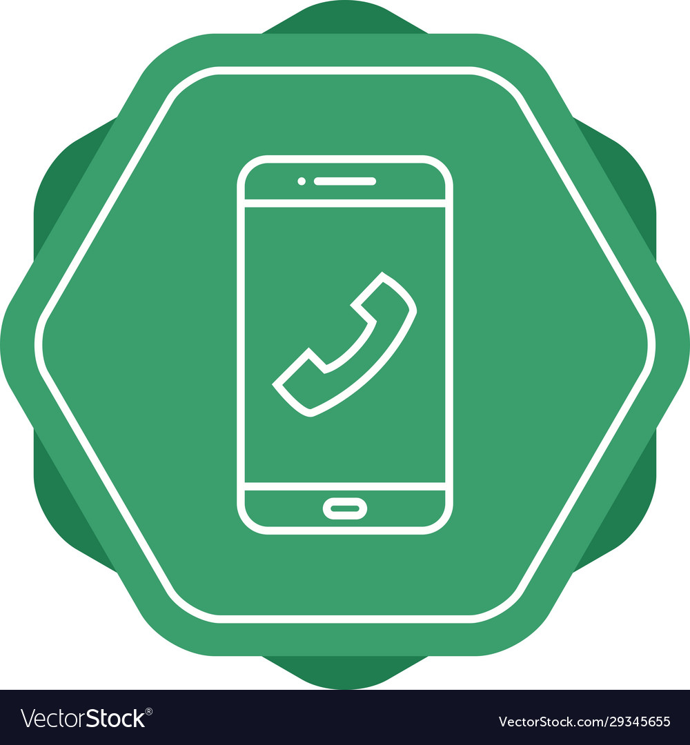 Unique dial call line icon