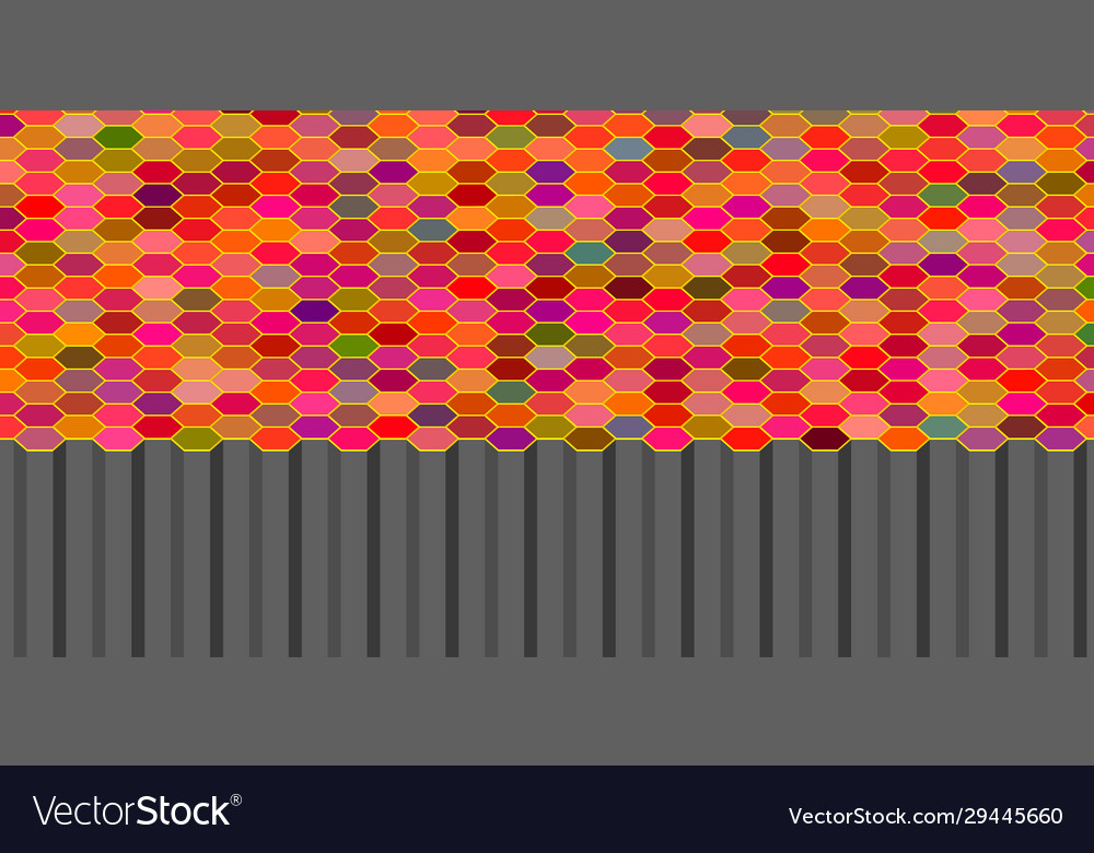 Abstract hexagonal background colorful