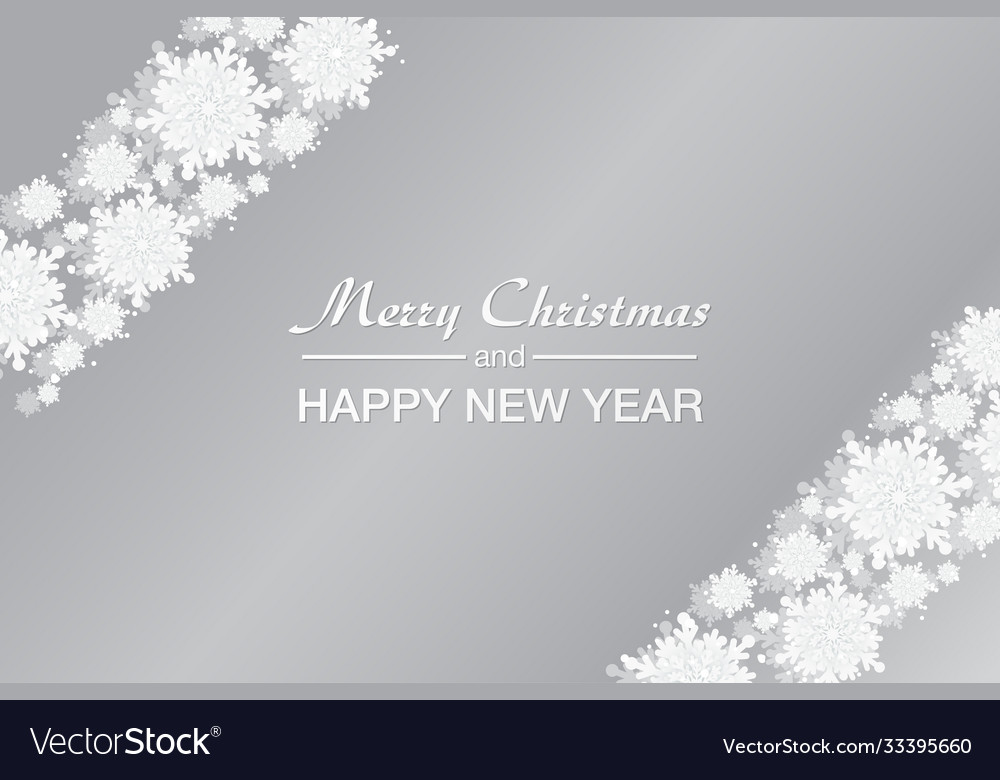 Banner for year snowflakes vector image Banner for year snowflakes