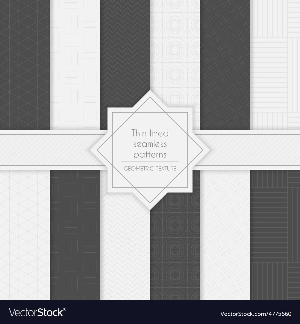 Geometric Thin Line Patterns