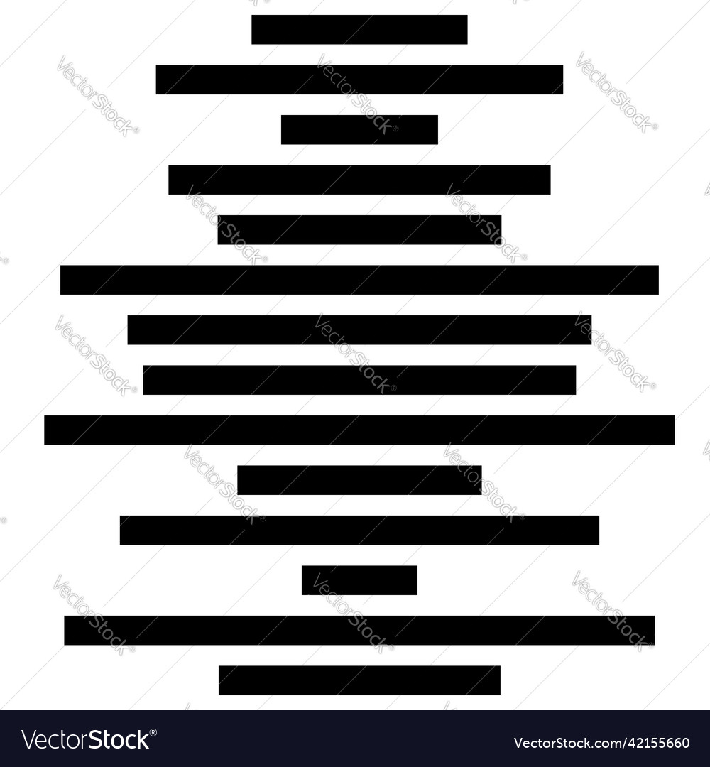 Random lines stripes element vector image Random lines stripes element