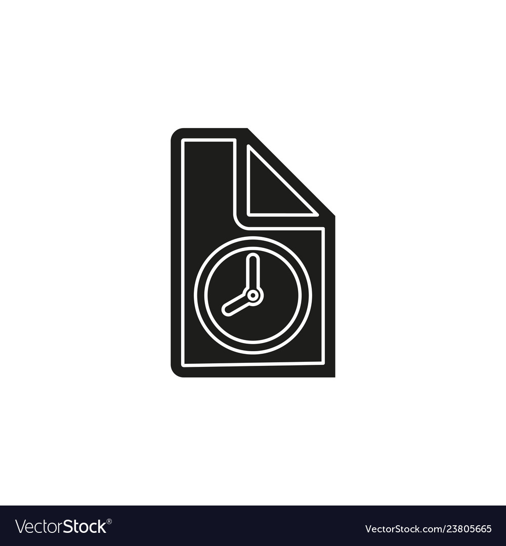 Document with clock icon questionnaire