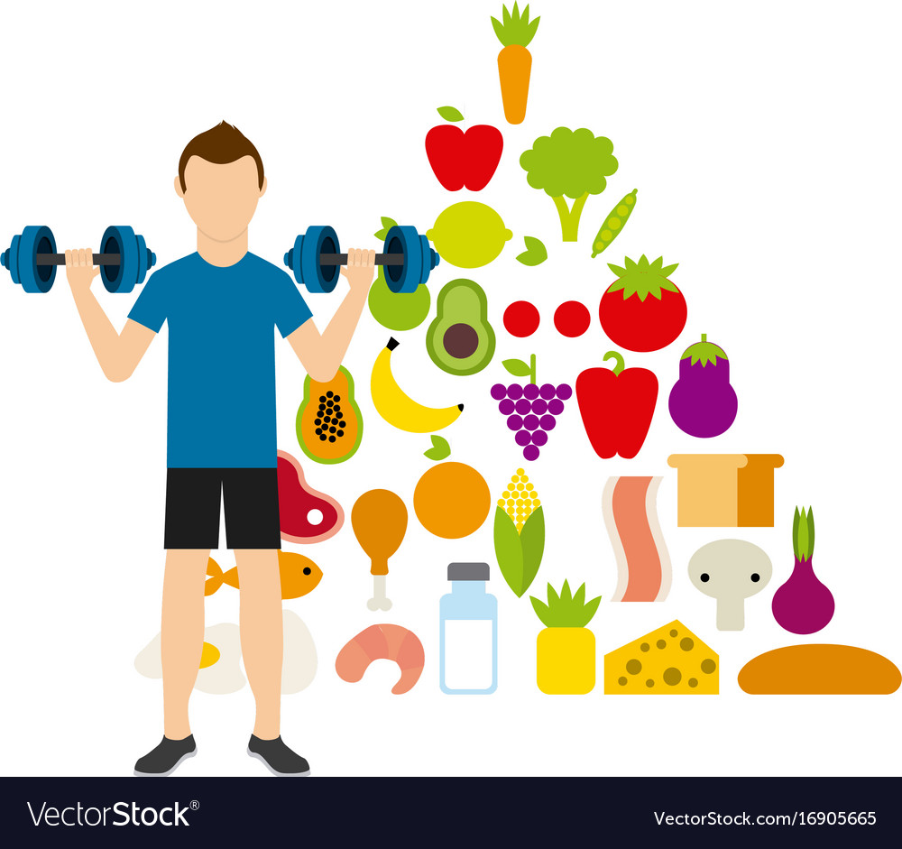 Healthy lifestyle design Royalty Free Vector Image