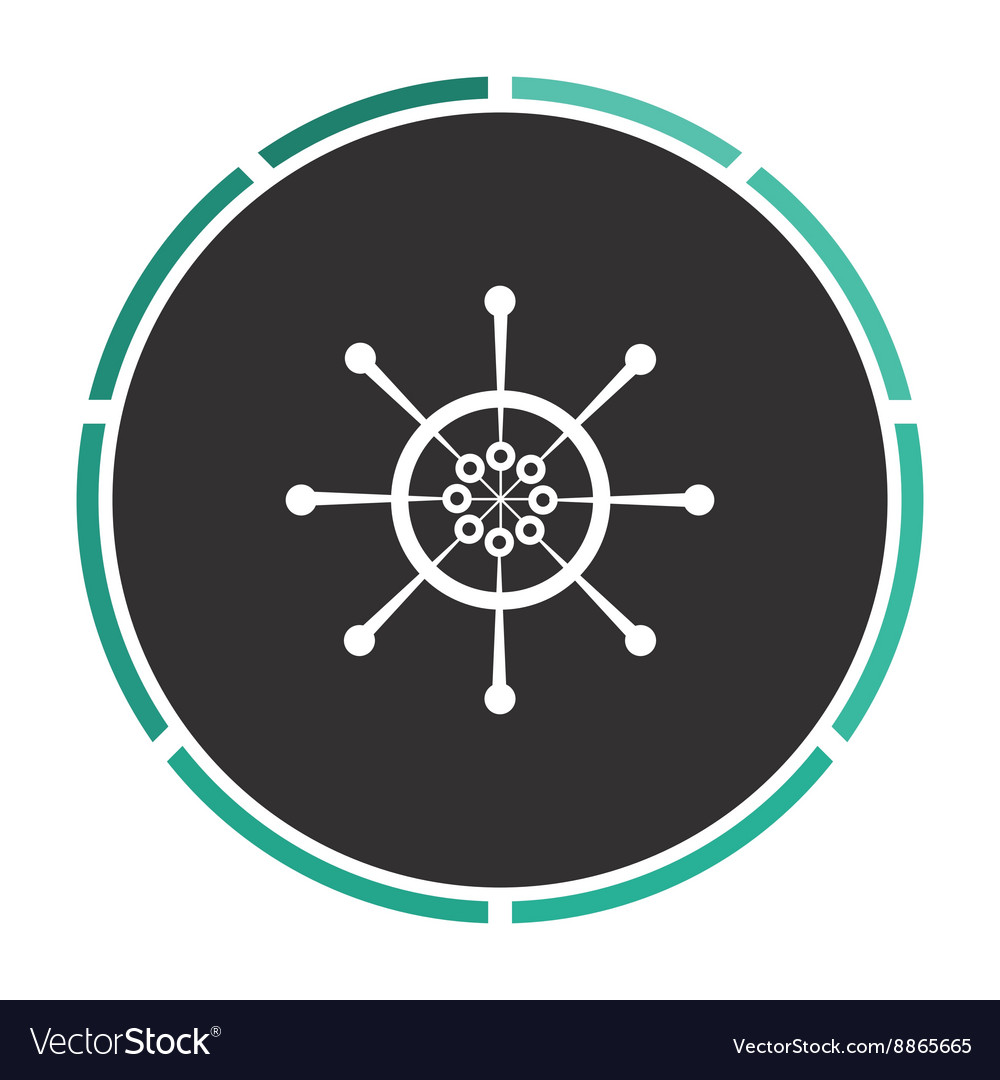 Helm computer symbol vector image Helm computer symbol