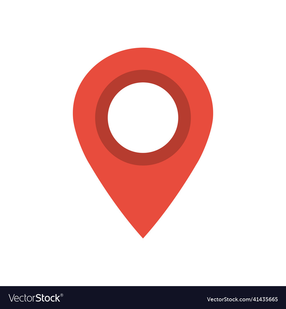Map pointer pin icon - arrow compass
