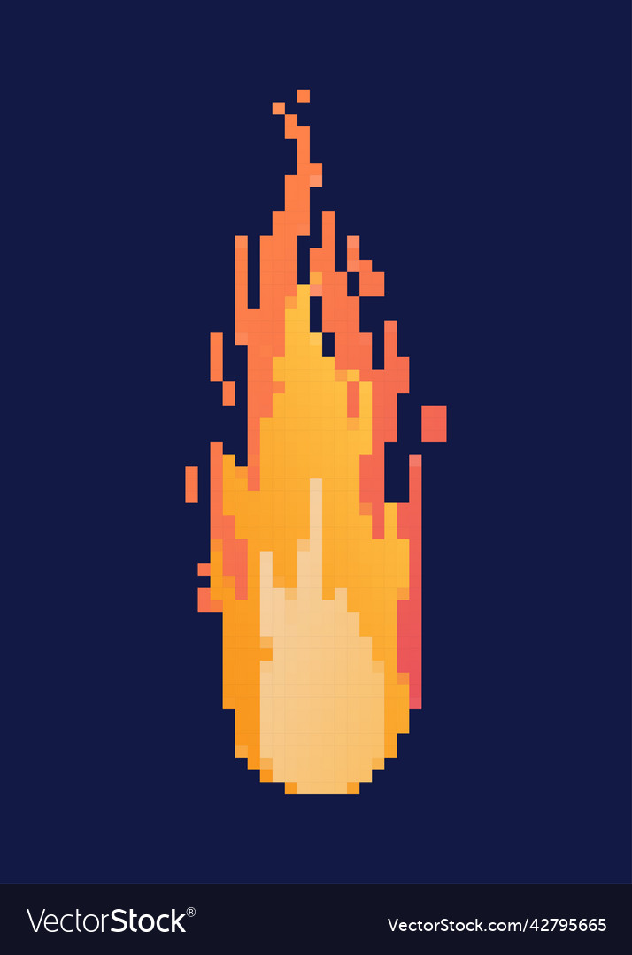 Pixel Fire Icon