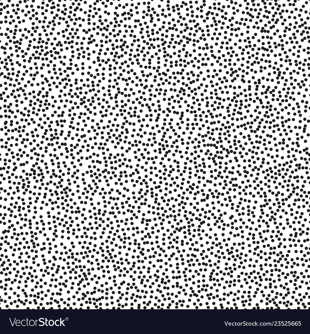 Pointillism middle density seamless dots pattern vector image Pointillism middle density seamless dots pattern