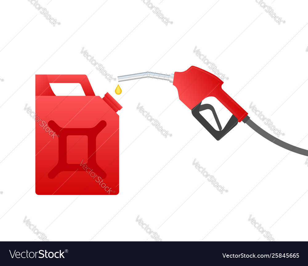 Red canister fueling gasoline or diesel web