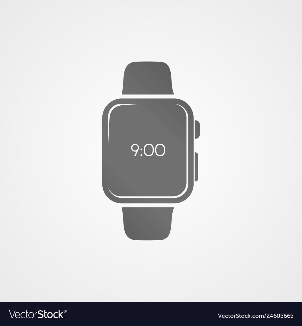 Smart watch with application icon on screen