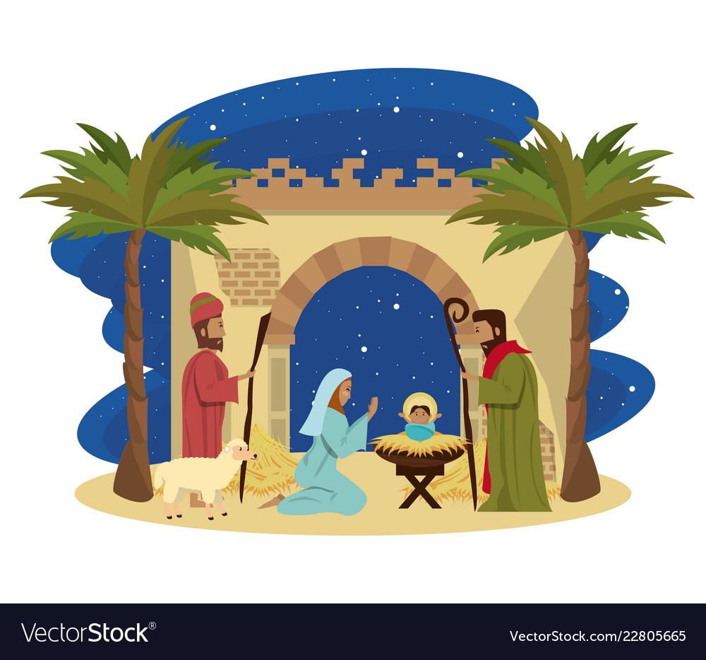 Traditional christian christmas Vector Image Traditional christian christmas