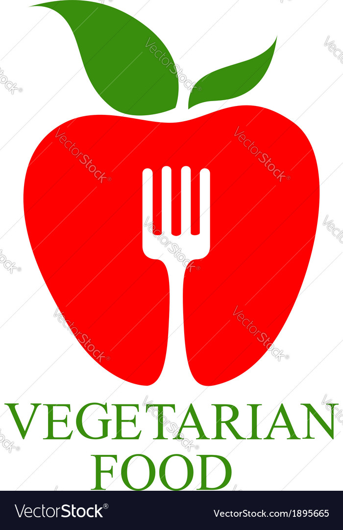 Vegetarian Food icon Royalty Free Vector Image