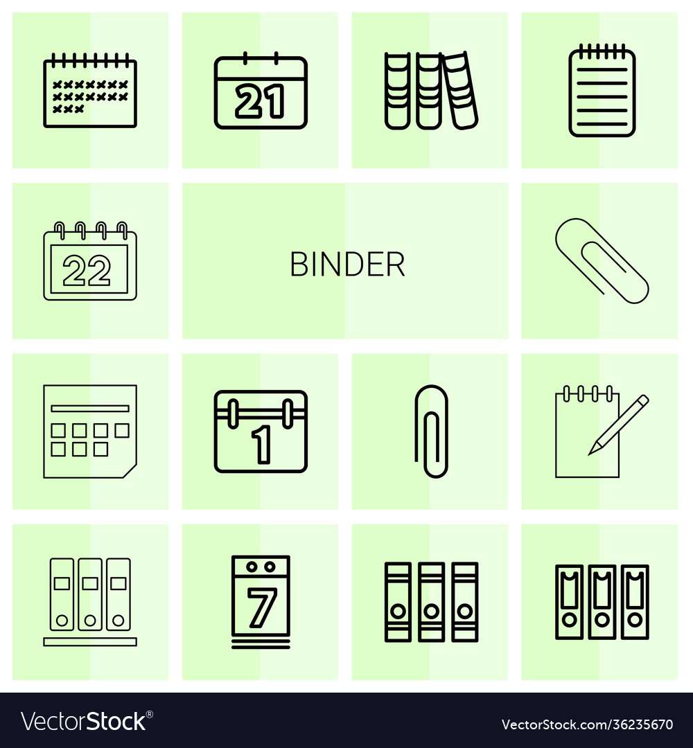 14 binder icons