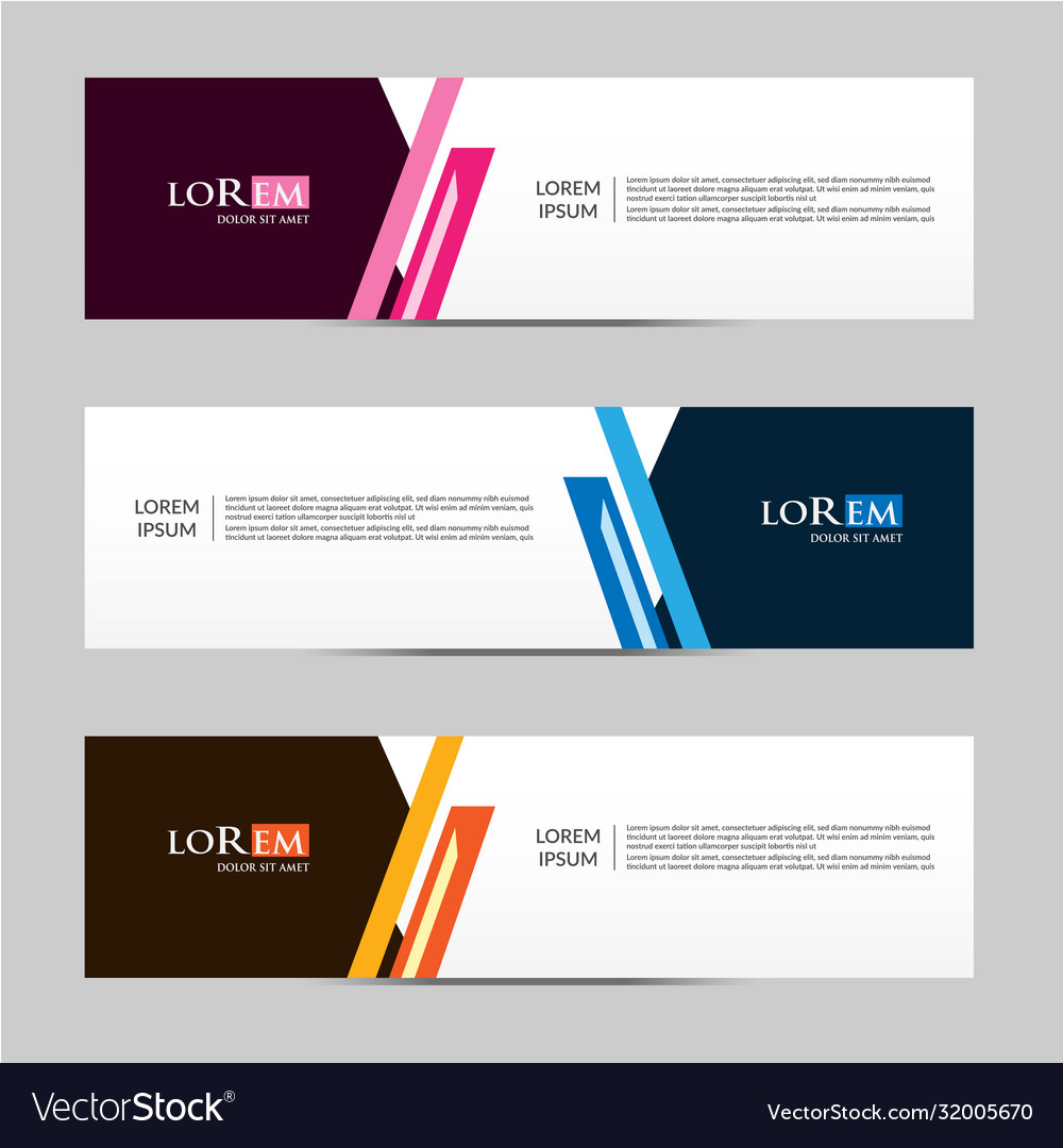 Abstract design banner web template