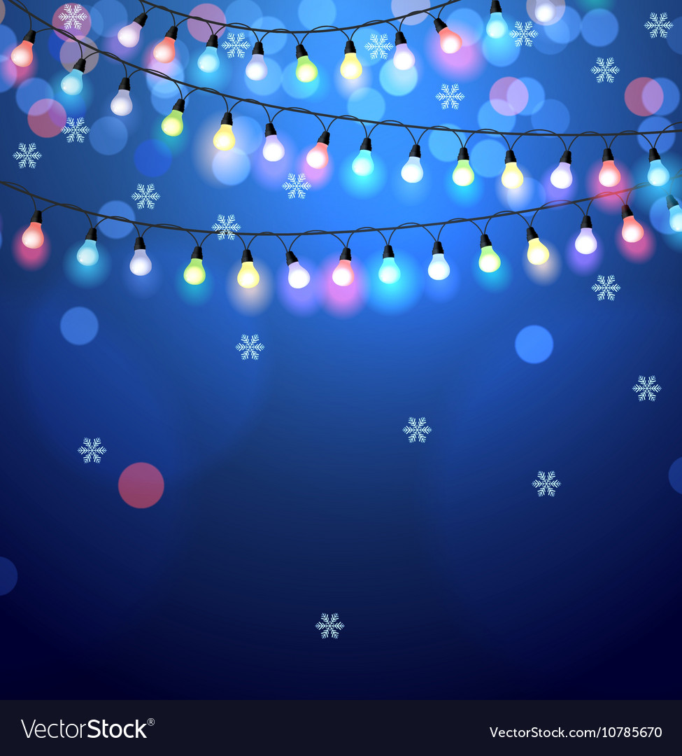 colorful christmas lights background