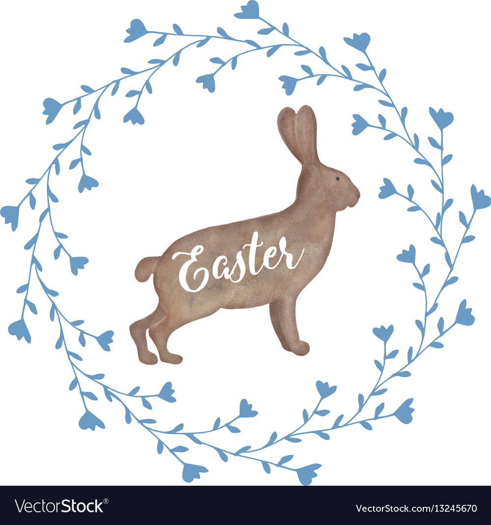 Cute easter greeting card invitation
