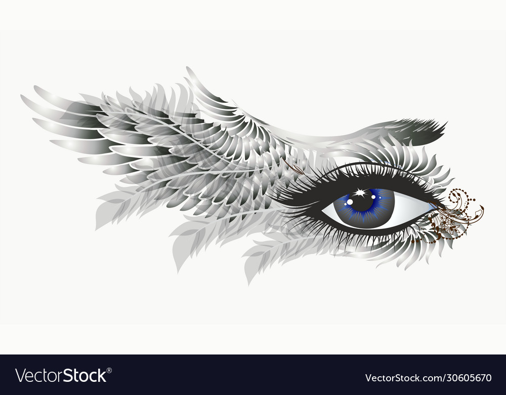 Gray eye Royalty Free Vector Image - VectorStock