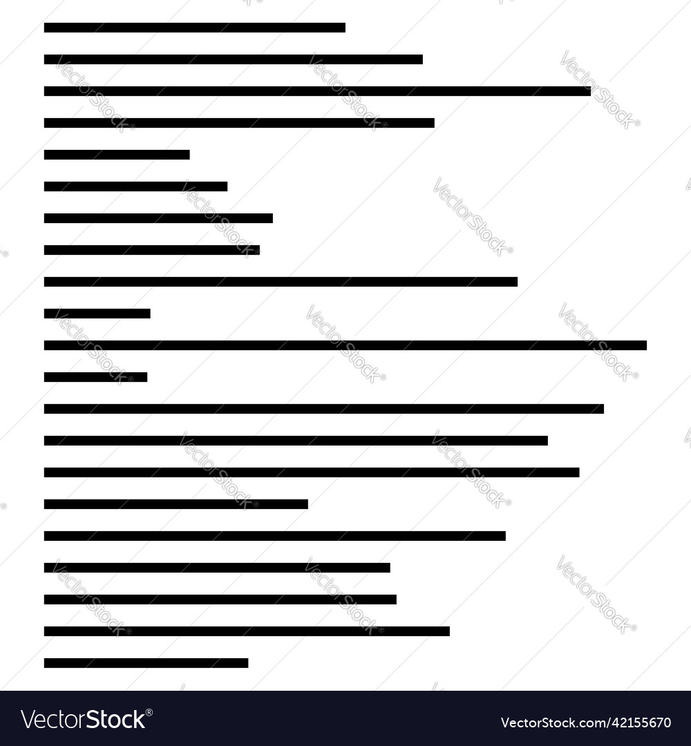 Random lines stripes element vector image Random lines stripes element