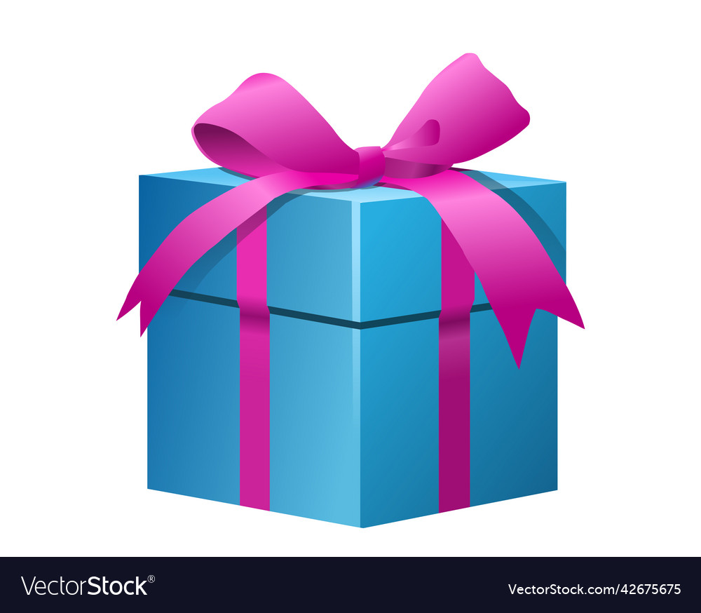 Gift blue box