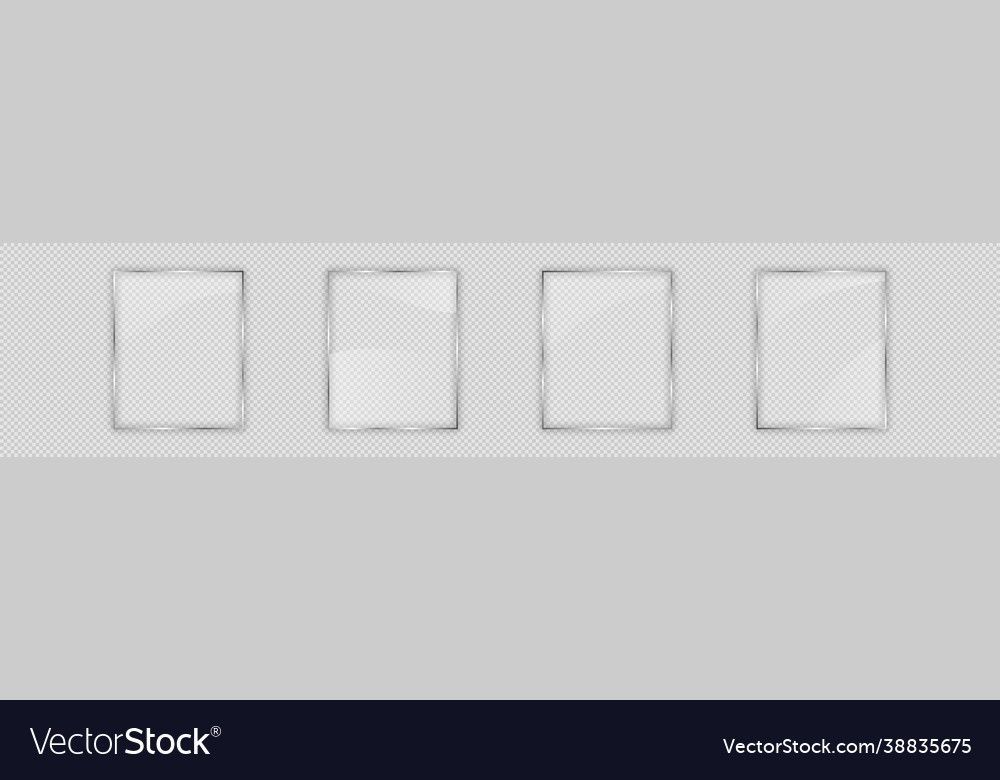 Glass plate in vertical frame