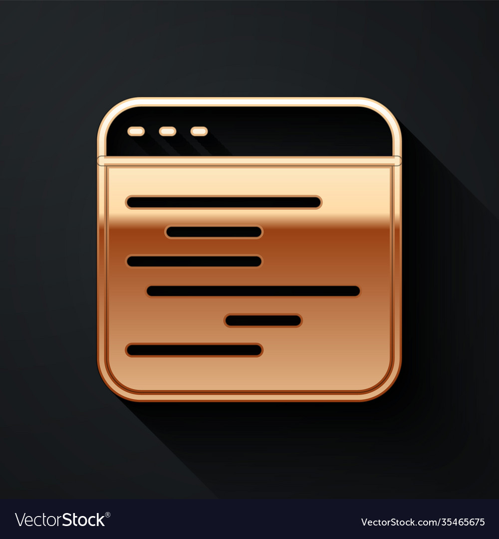 Gold software web developer programming code icon vector image Gold software web developer programming code icon