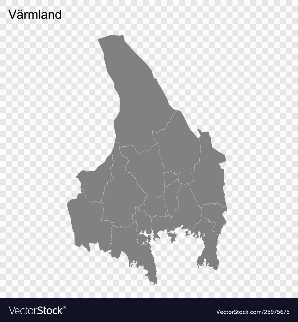 High quality map is a county sweden