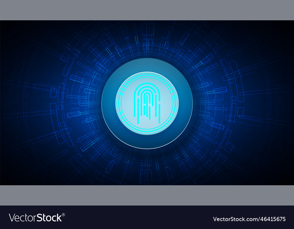 Technology background with hi-tech digital data vector image Technology background with hi-tech digital data