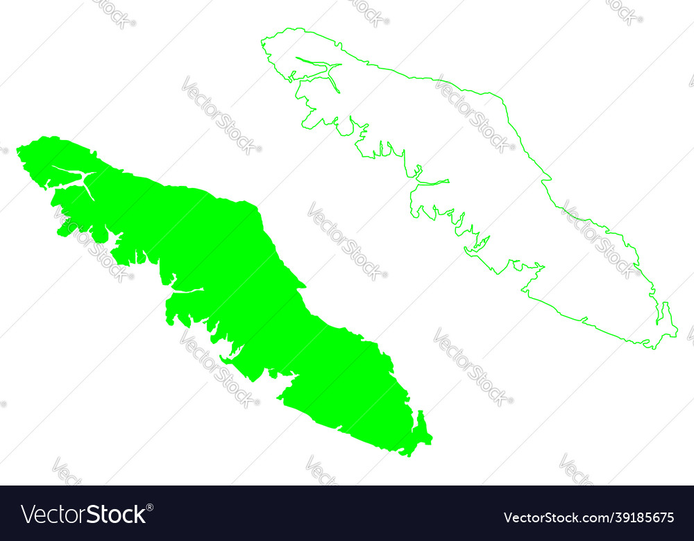 Vancouver island canada british columbia province Vector Image