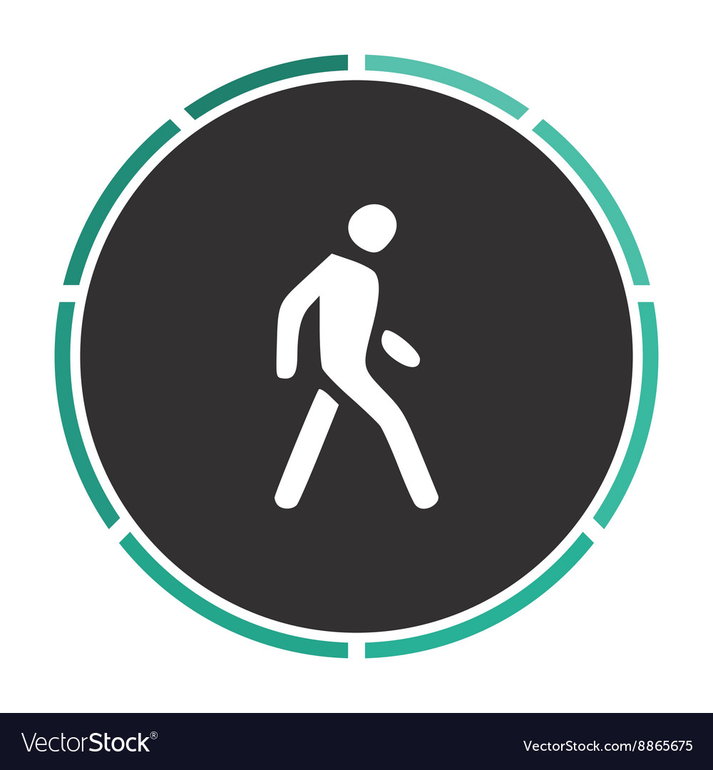 Walk man computer symbol