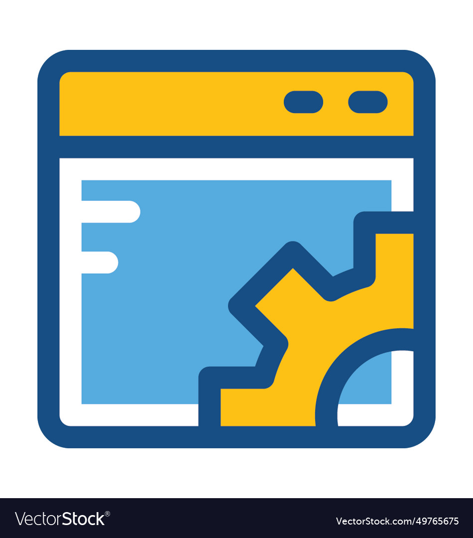 Web setting colored icon