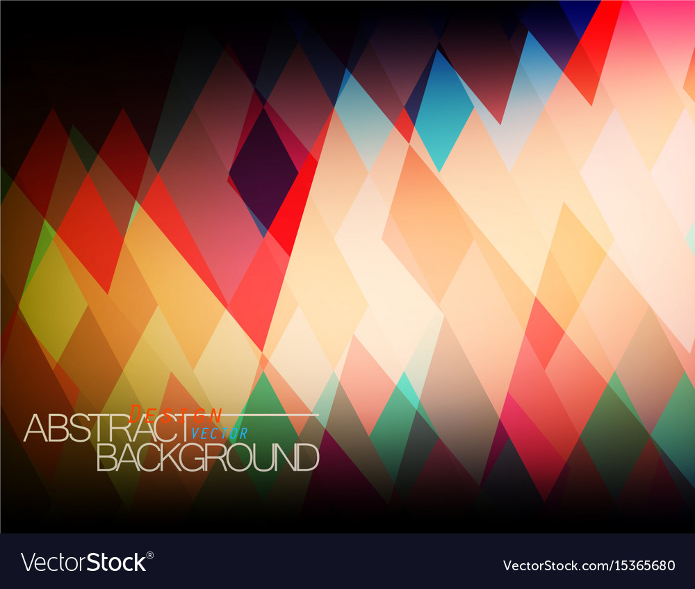 Abstract translucent square shape