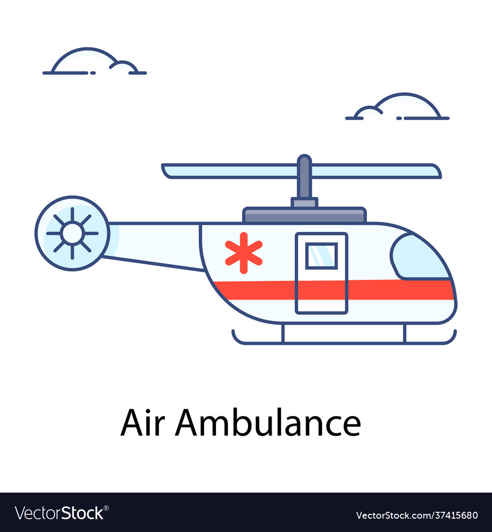 Air ambulance Royalty Free Vector Image - VectorStock