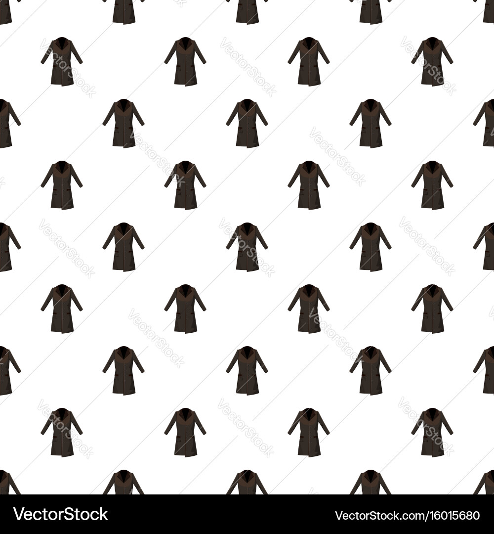 Brown winter coat pattern Royalty Free Vector Image