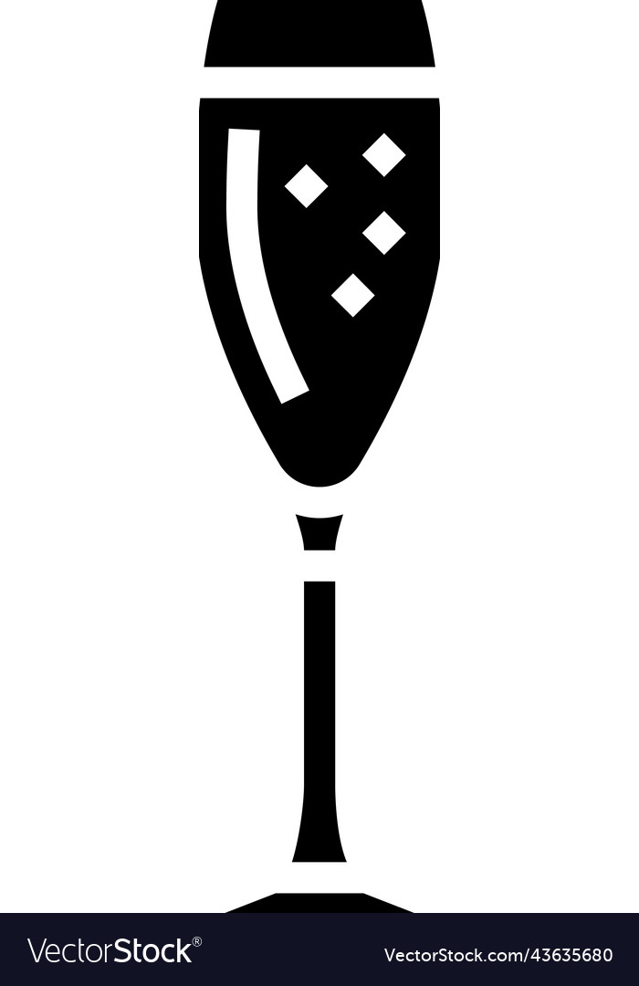 Champagner Getränke trinken Glyphen-Ikone