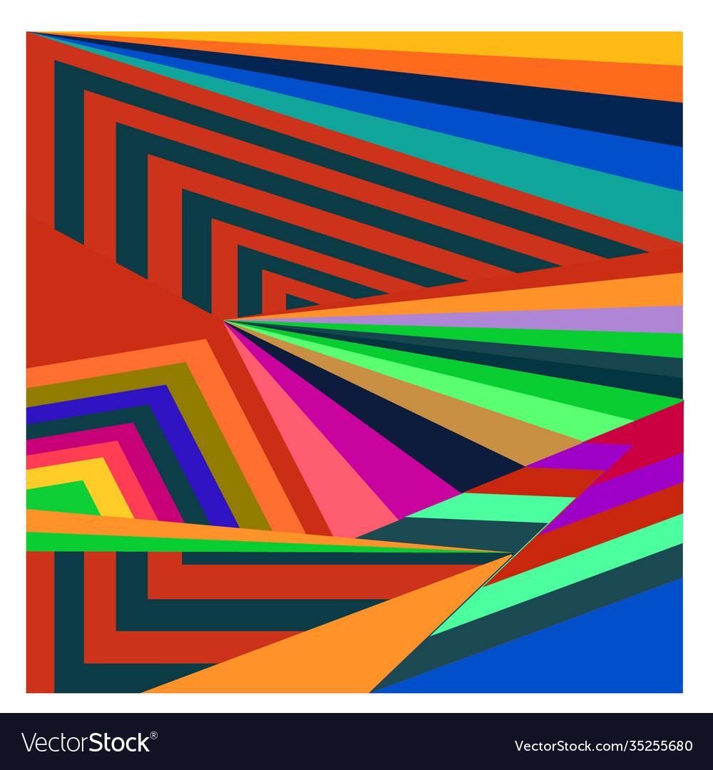 Colorful geometric and curve background pattern vector image Colorful geometric and curve background pattern