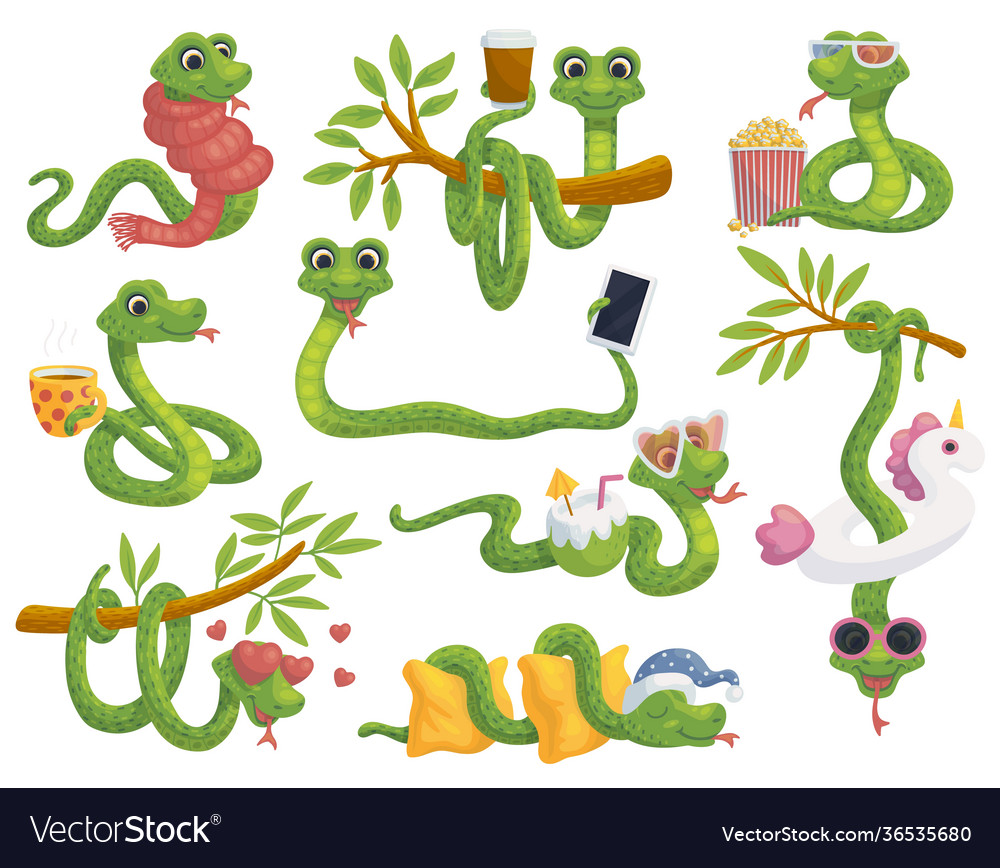 Animated Snakes Pack, Characters