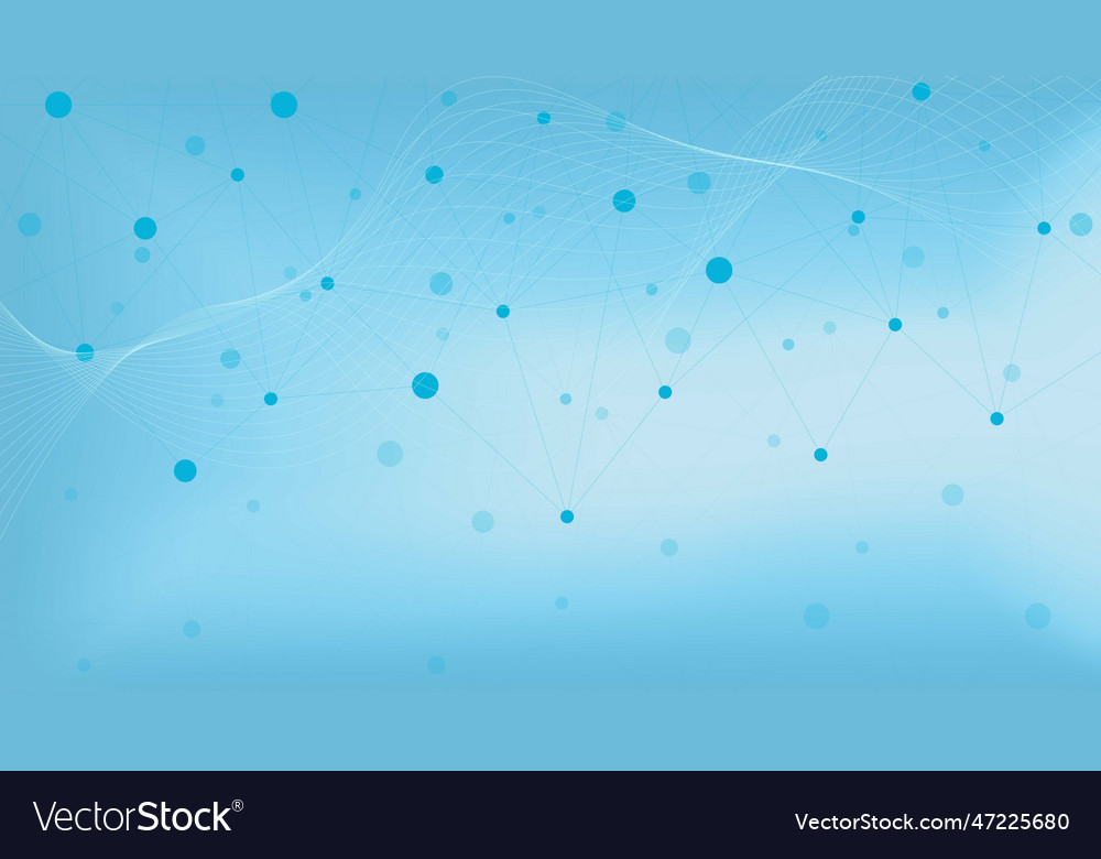 Geometric abstract background with dots and lines vector image Geometric abstract background with dots and lines