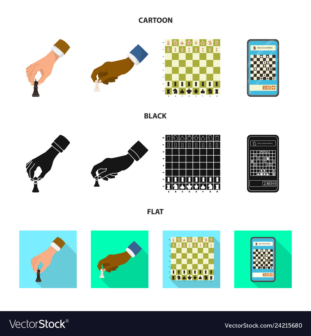 Isolated object of checkmate and thin sign vector image Isolated object of checkmate and thin sign