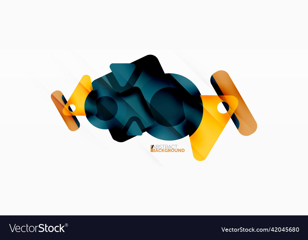 Primitive geometric shapes - line triangle vector image Primitive geometric shapes - line triangle