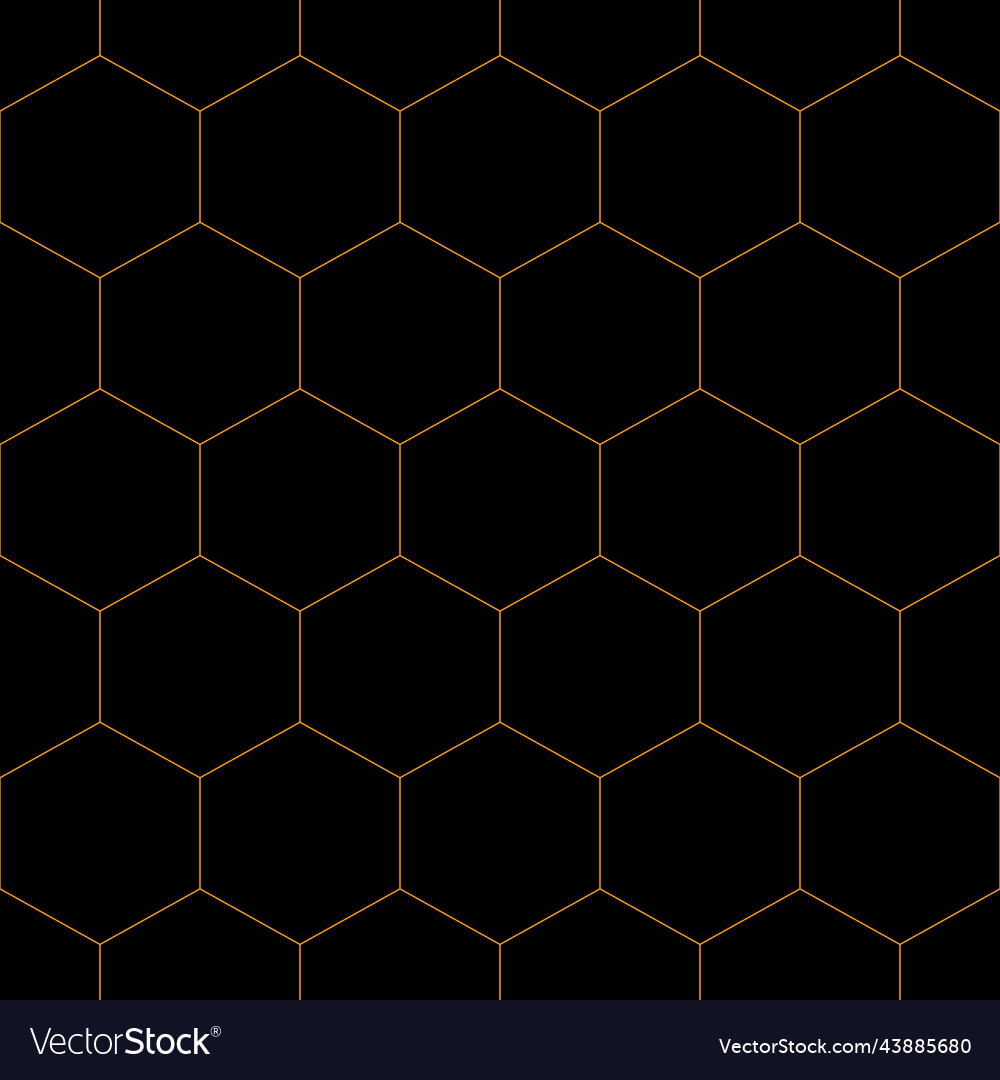 Seamless hexagons pattern honeycomb abstract vector image Seamless hexagons pattern honeycomb abstract