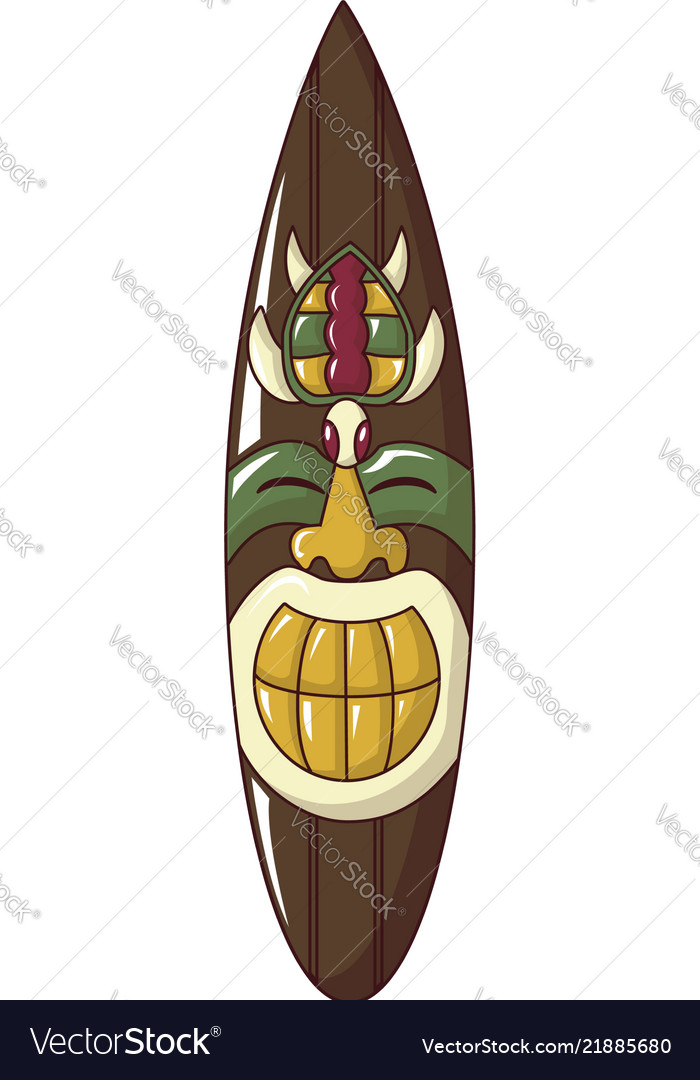 Tahiti idol icon cartoon style Royalty Free Vector Image