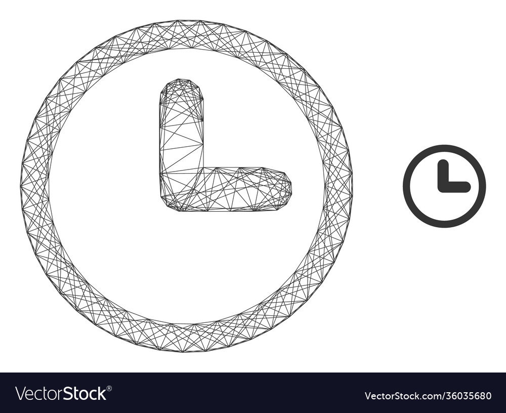Web network clock icon
