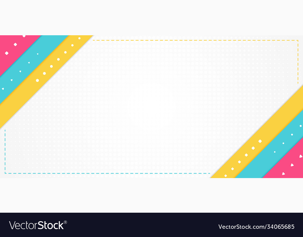 Colorful overlap layer shape design vector image Colorful overlap layer shape design