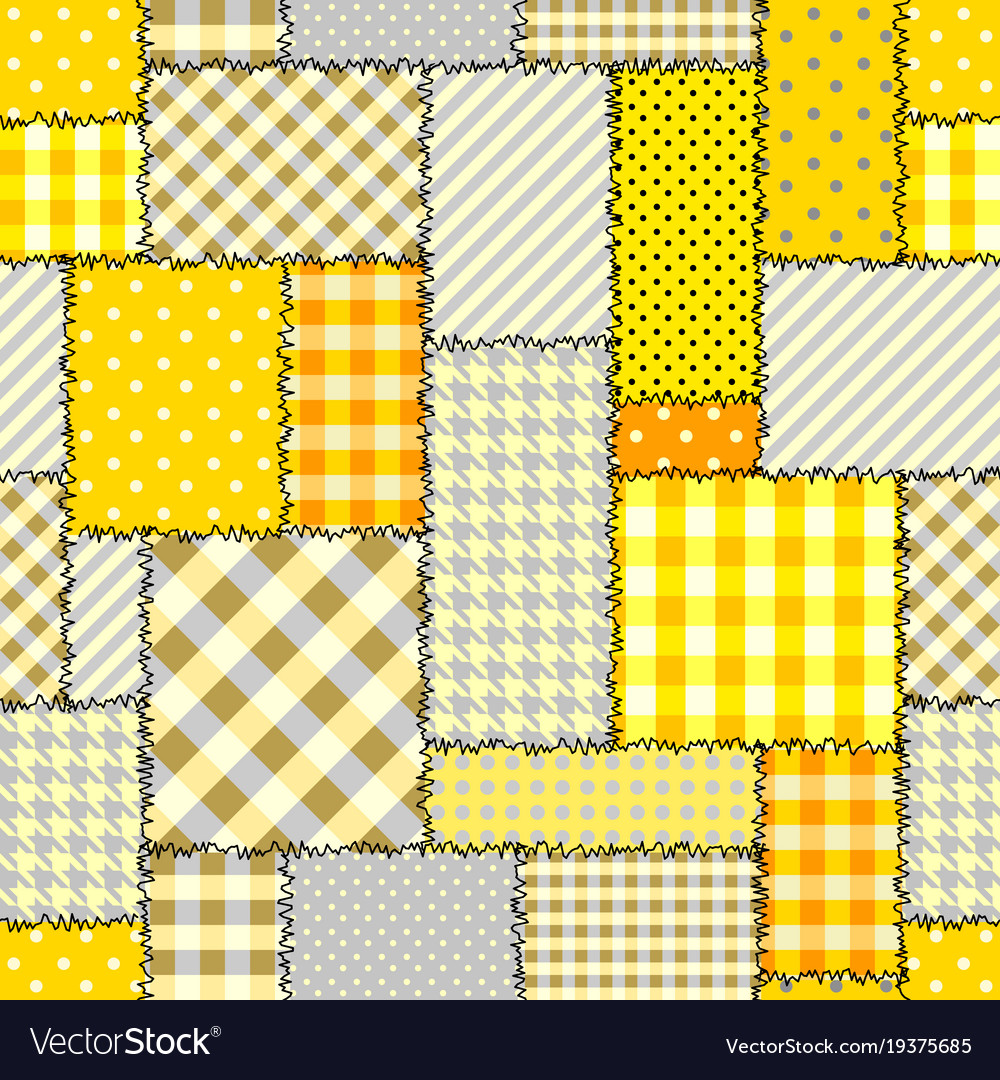Geometric patchwork pattern of a squares