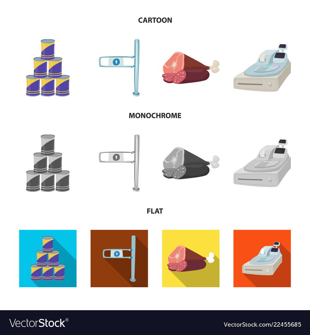 Isolated object of food and drink symbol set