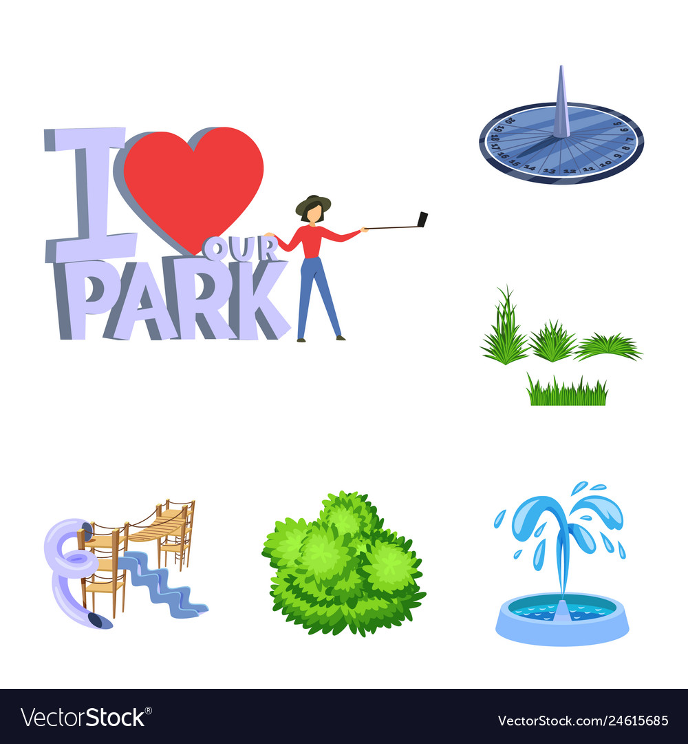 Landscape and park sign Vector Image Landscape and park sign
