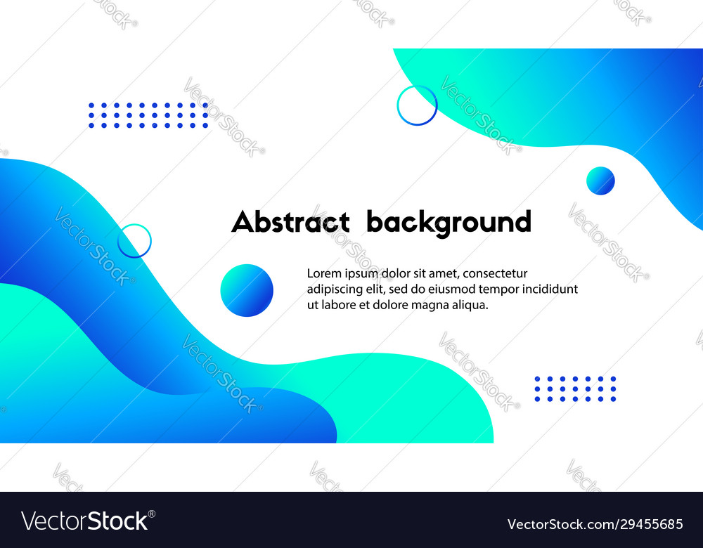 Liquid blue abstract background banner Royalty Free Vector