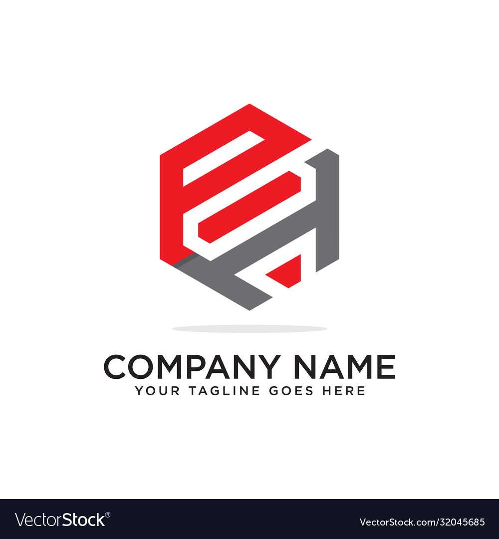 P and h logo design template initial