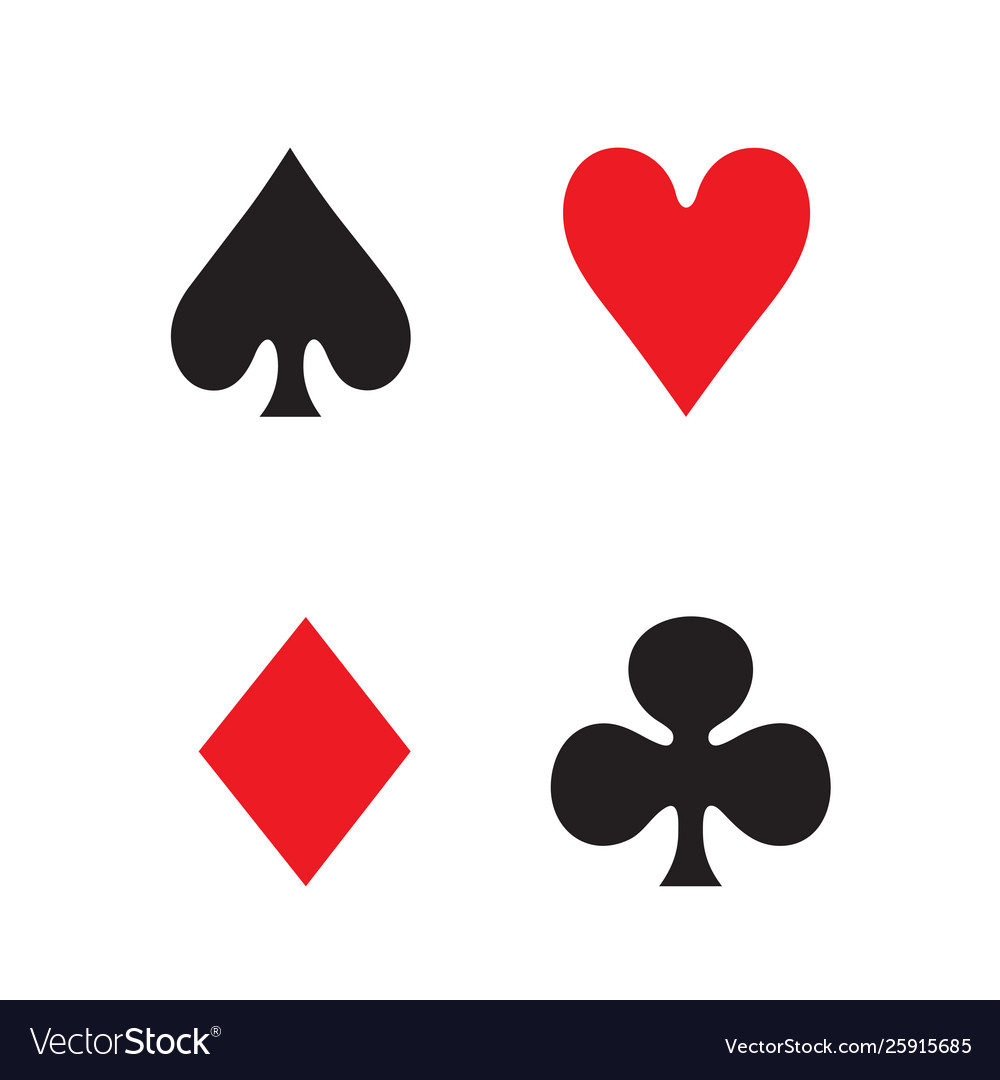 Playing card icon in flat style for apps ui